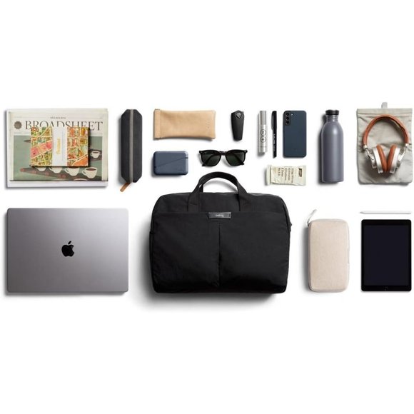 Men Black Mesh 20L laptop Messenger Work Zipper Bag - Picture 7 of 8